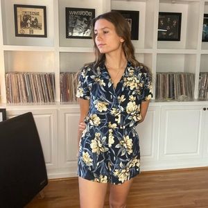 CUTEST Reformation Navy Tropical Two Piece Set